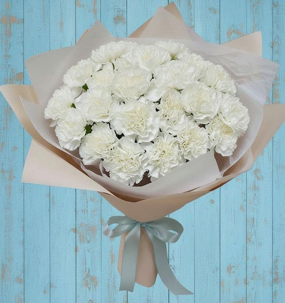 Букет цветов из: Гвоздики в Сангаре