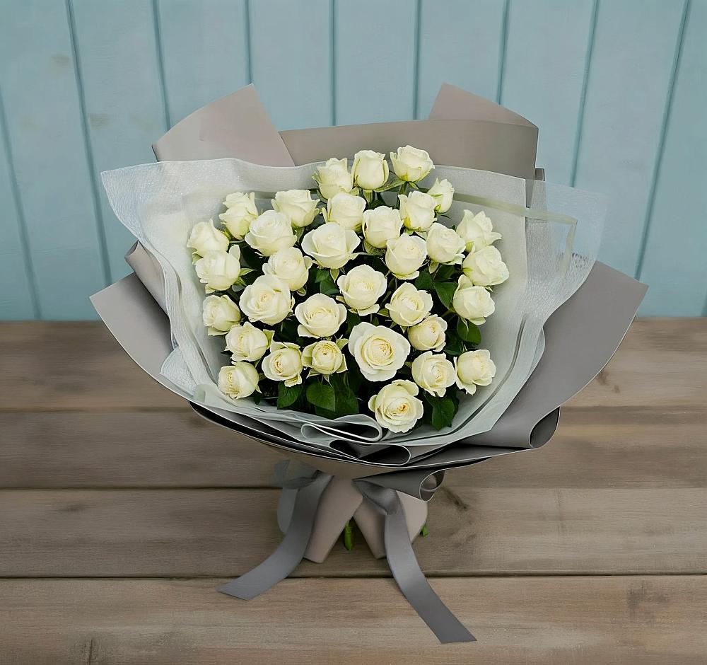 Букет Белоснежная нежность в Сангаре