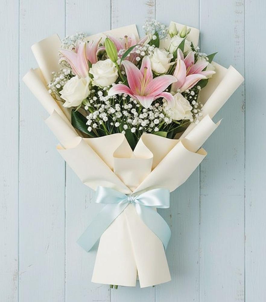 Букет цветов из: Лилии в Сангаре