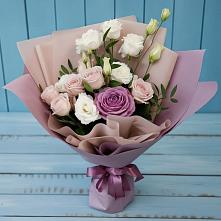 Букет цветов из:  Розы и Лизиантусы в Сангаре