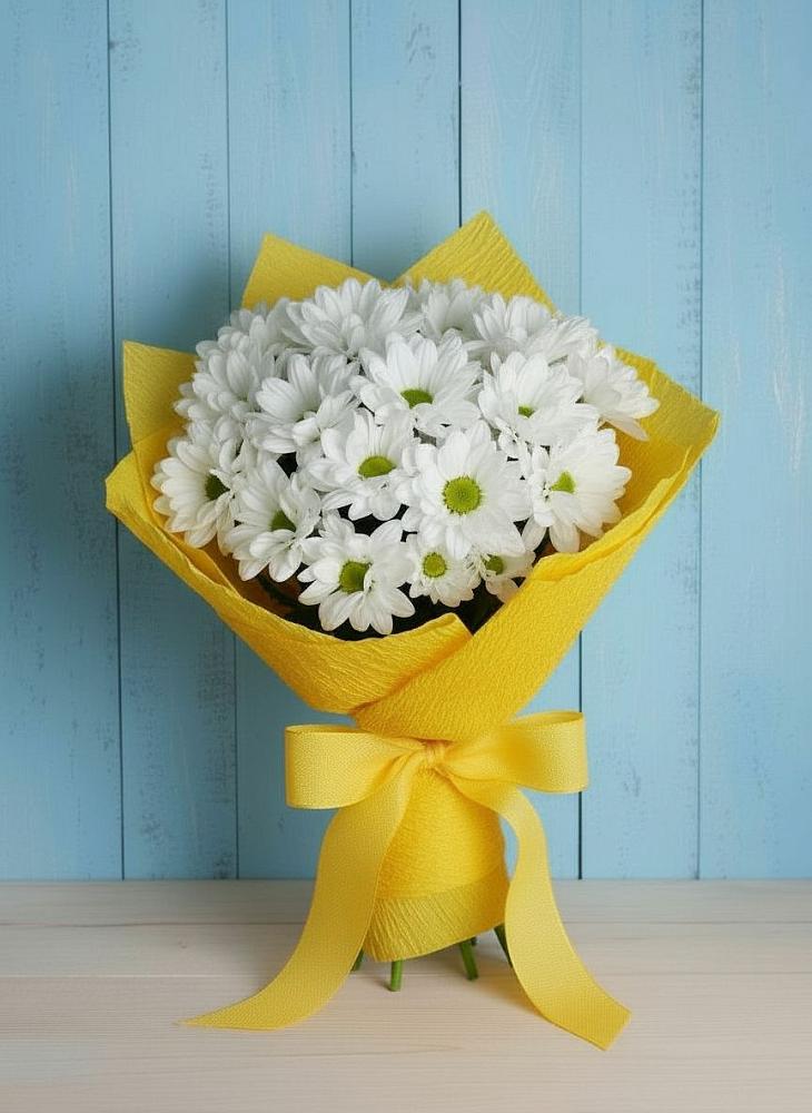 Букет цветов из: Хризантемы в Сангаре