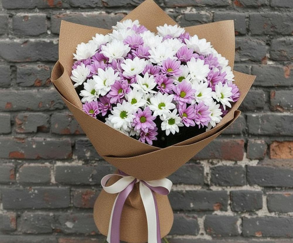 Букет цветов из: Хризантемы в Сангаре