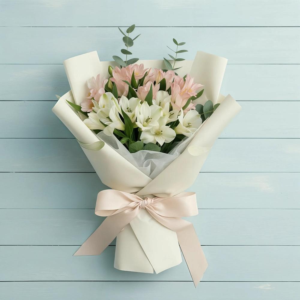 Букет цветов из: Альстромерии в Сангаре