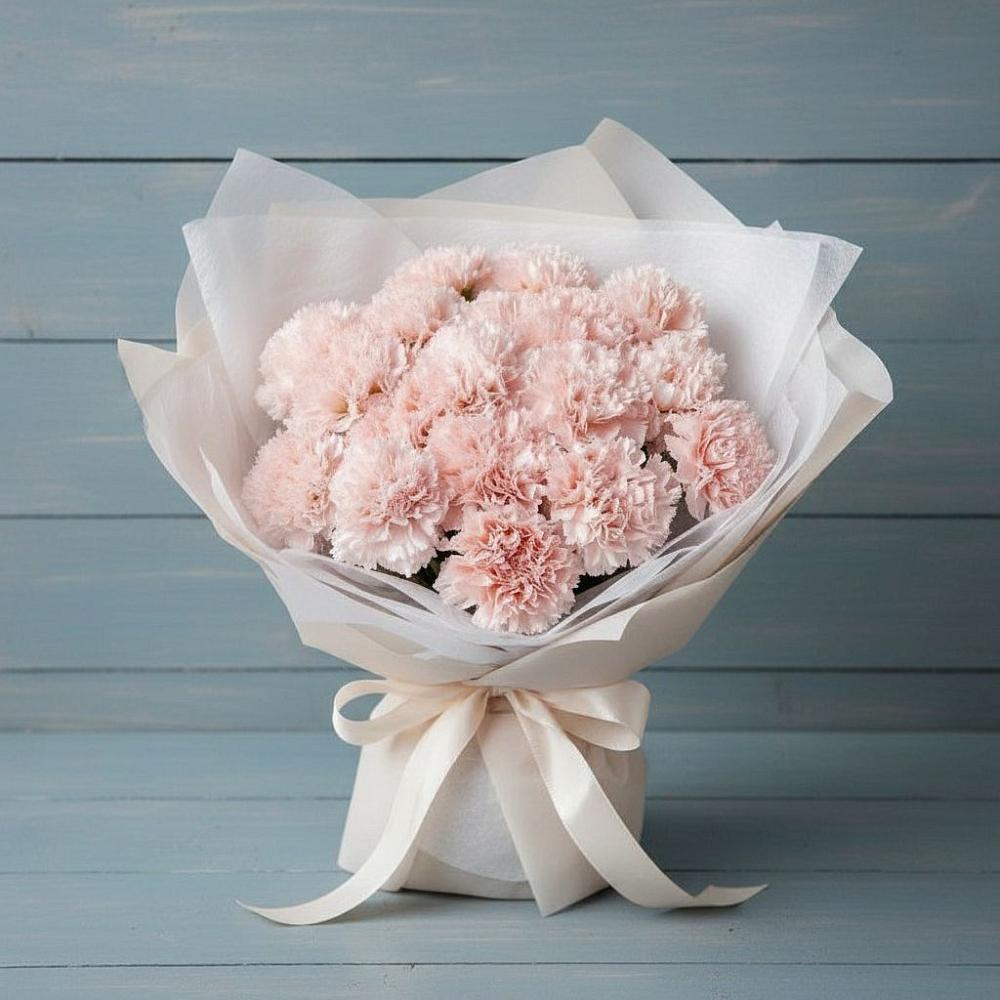 Букет цветов из: Гвоздики в Сангаре