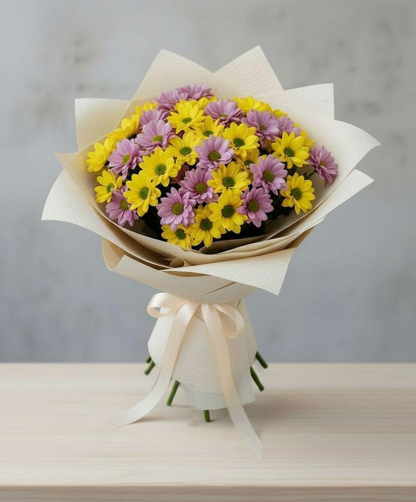 Букет цветов из: Хризантемы в Сангаре